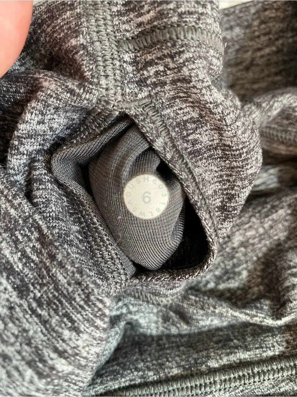 Lululemon Wunder Under Crop High-Rise Gray Leggings Women’s Size 6